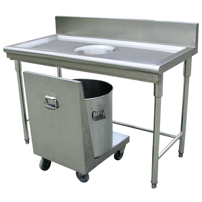 污碟台带垃圾桶推车