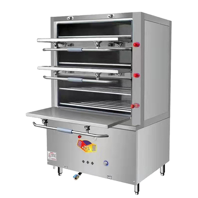 燃气蒸汽机三门海鲜蒸柜