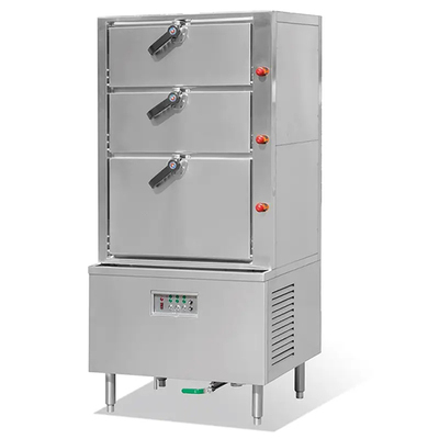 电热三门海鲜蒸柜