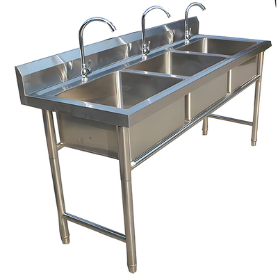 不锈钢大三眼水池