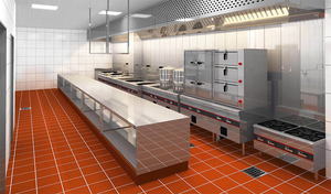 商用厨房设备3D效果图