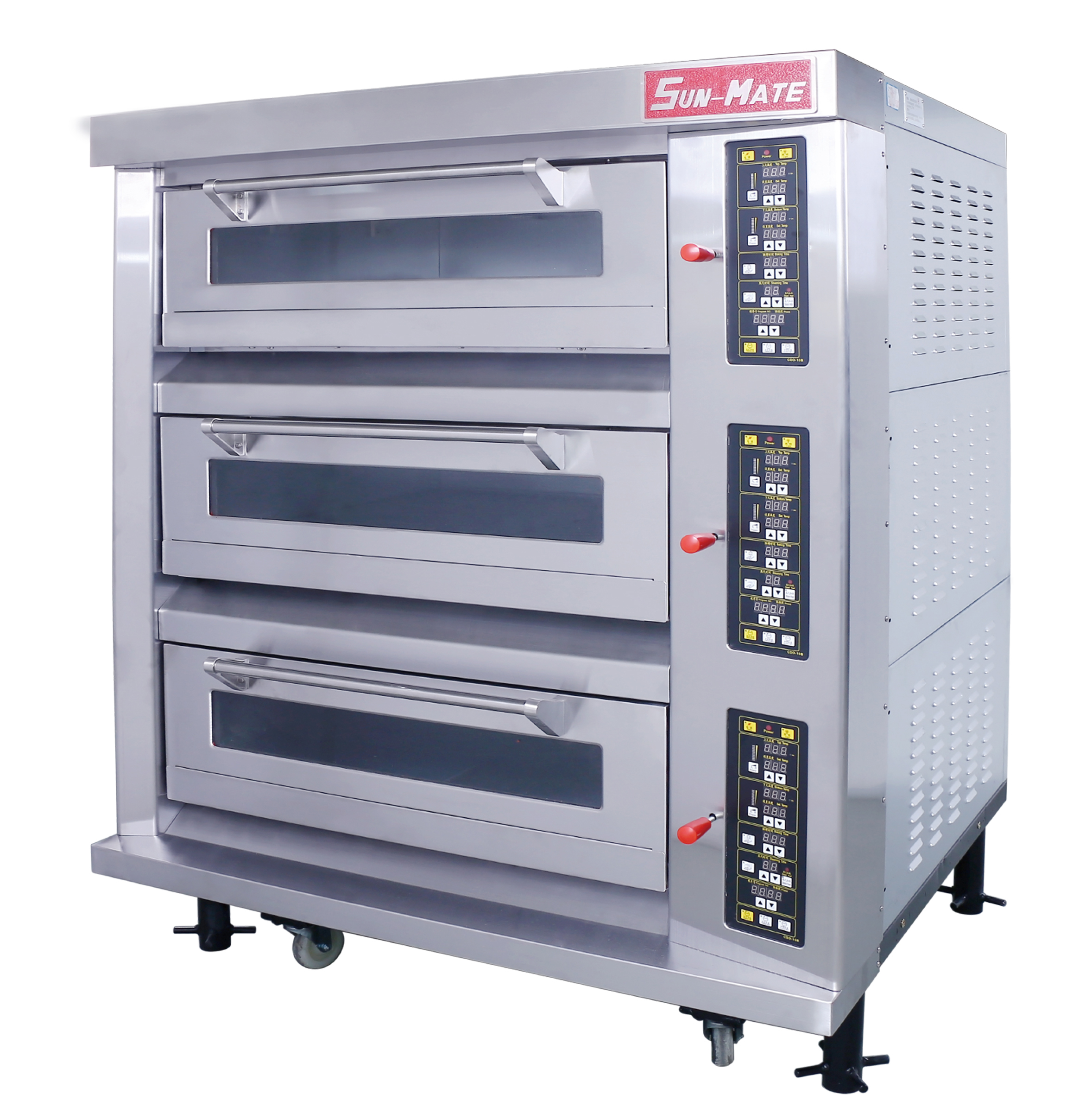 商用烤箱三层六盘月饼面包披萨烘炉烘焙烤炉定时大型电烤箱大容量-阿里巴巴