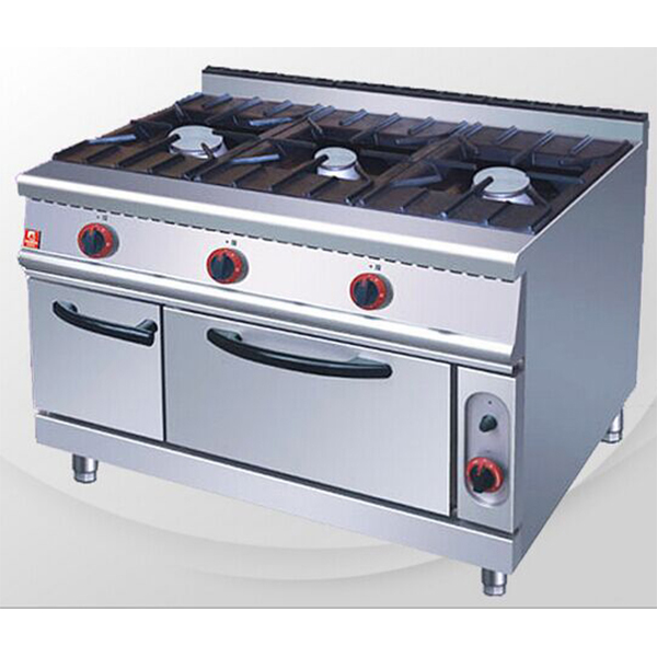 三头燃气煲仔炉连焗炉